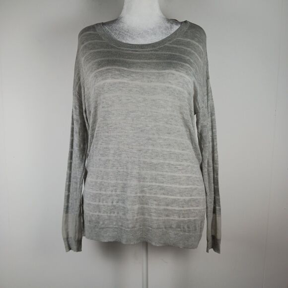 Lane Bryant Size 18/20 Sweater Lightweight Semi-sheer Long Sleeves Gray - Picture 4 of 8